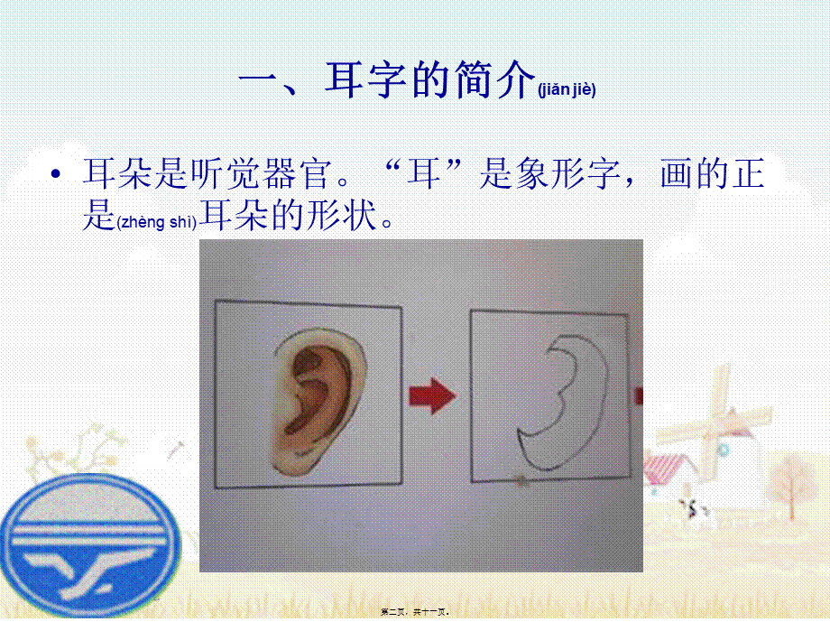 2022年医学专题—耳字的演变.ppt_第2页