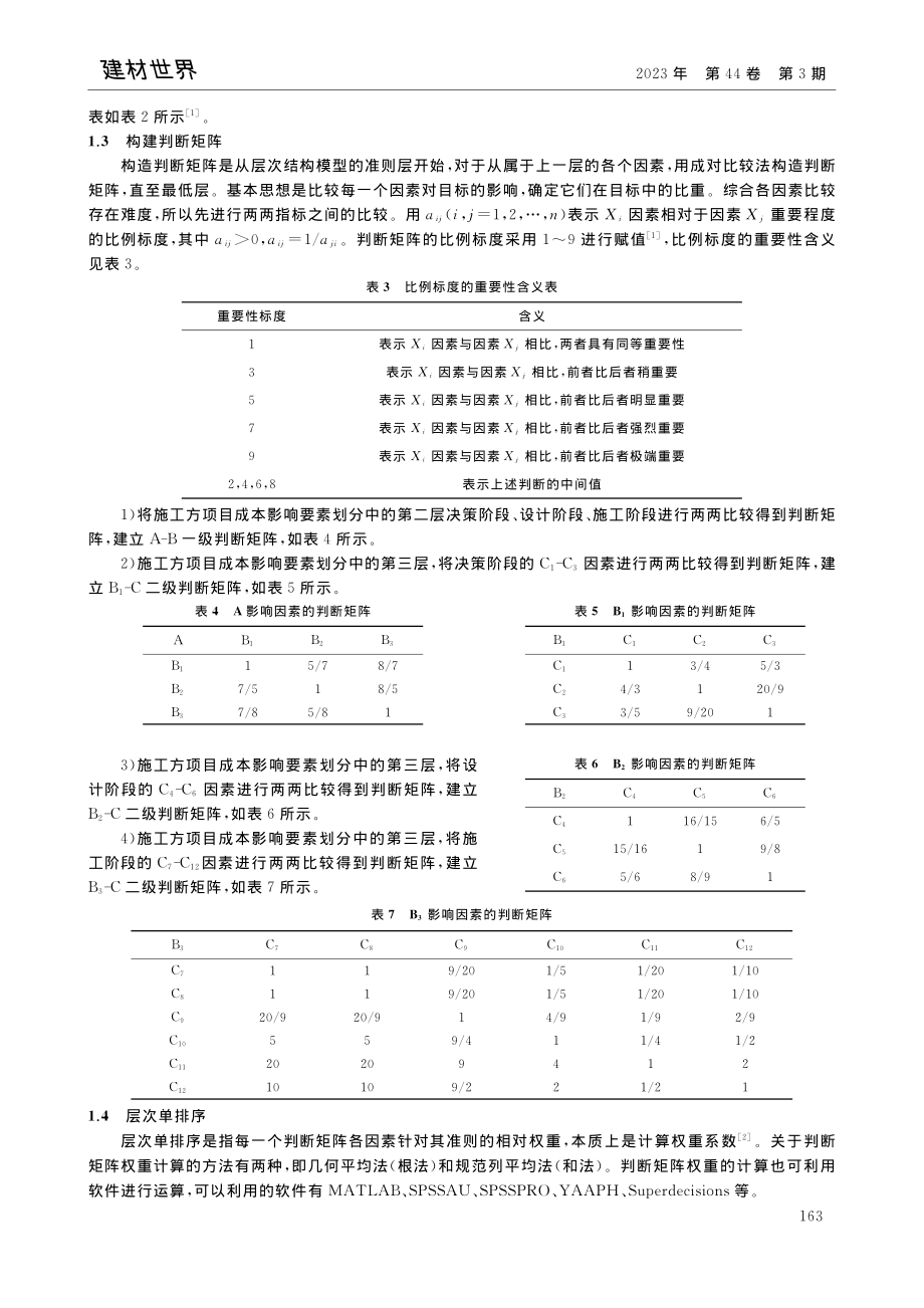 基于AHP的施工方项目成本管理_孙梦雪.pdf_第3页