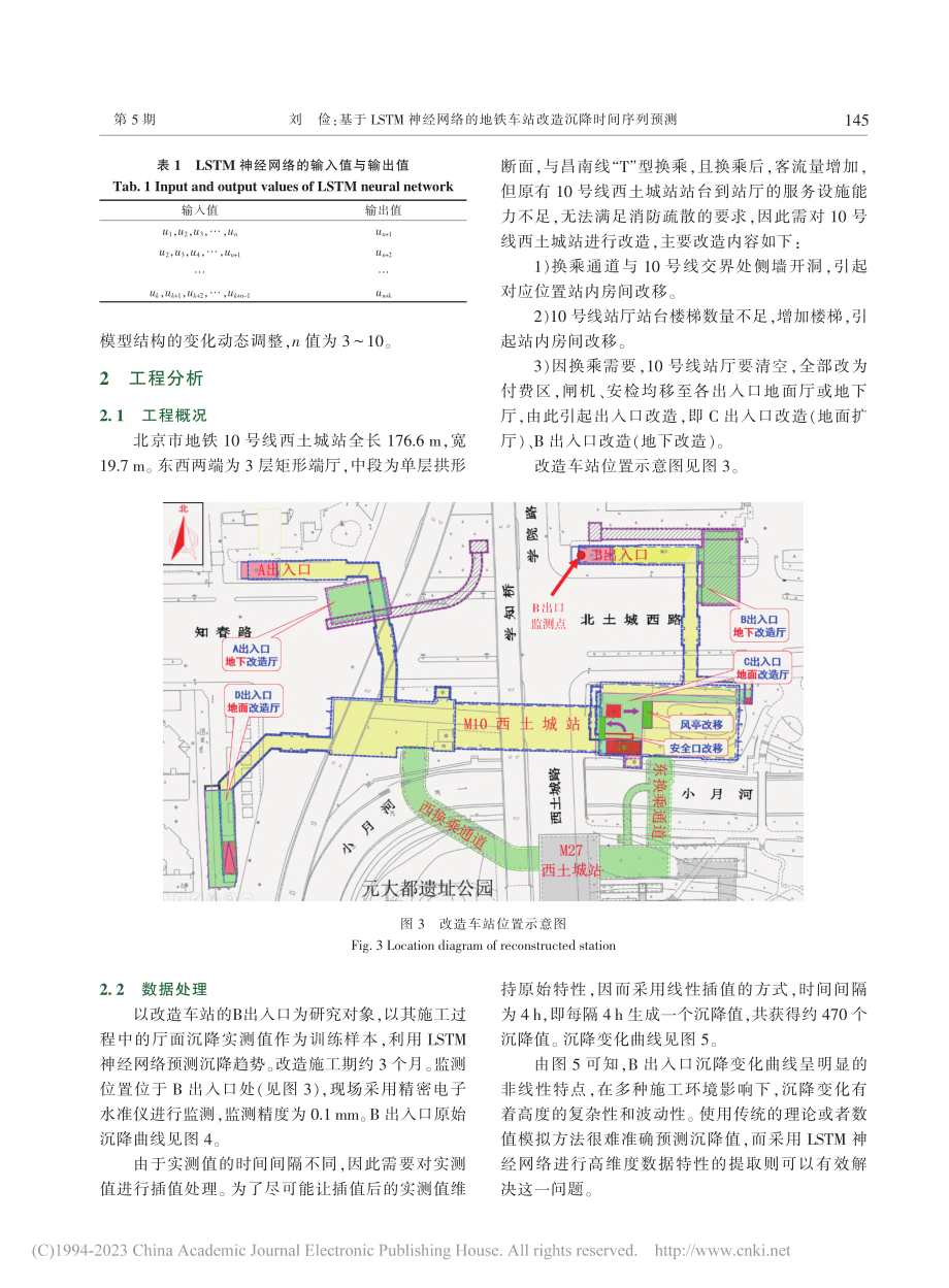 基于LSTM神经网络的地铁车站改造沉降时间序列预测_刘俭.pdf_第3页