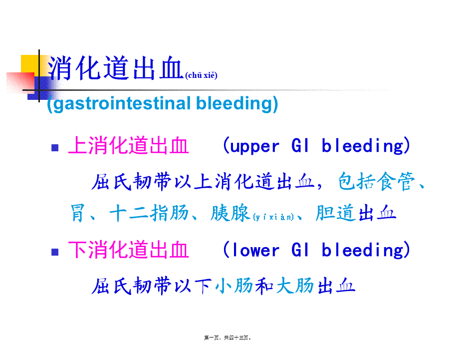 2022年医学专题—急性消化道出血的急诊处理(11)(1).ppt_第1页