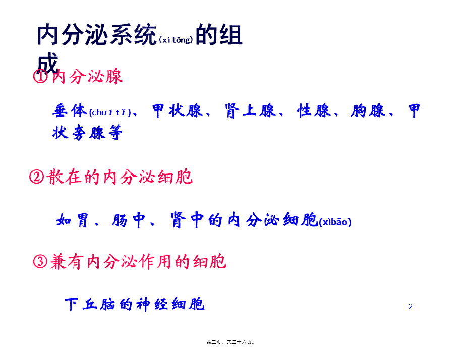 2022年医学专题—内分泌系统与体液调节(一).ppt_第2页