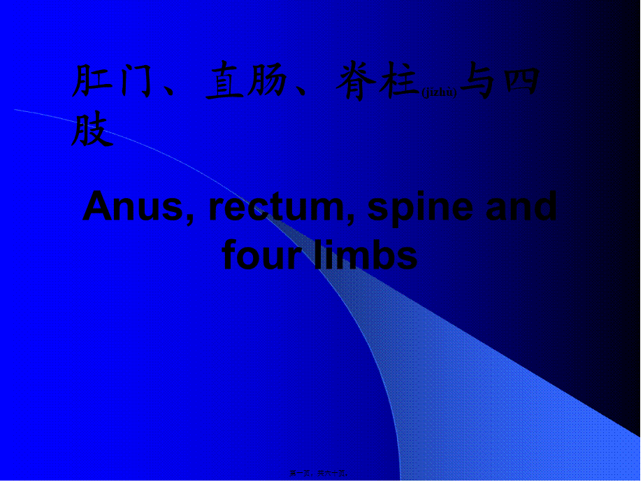 2022年医学专题—肛门、直肠、脊柱与四肢Anus-rectum-spineandfourlimbs.ppt_第1页