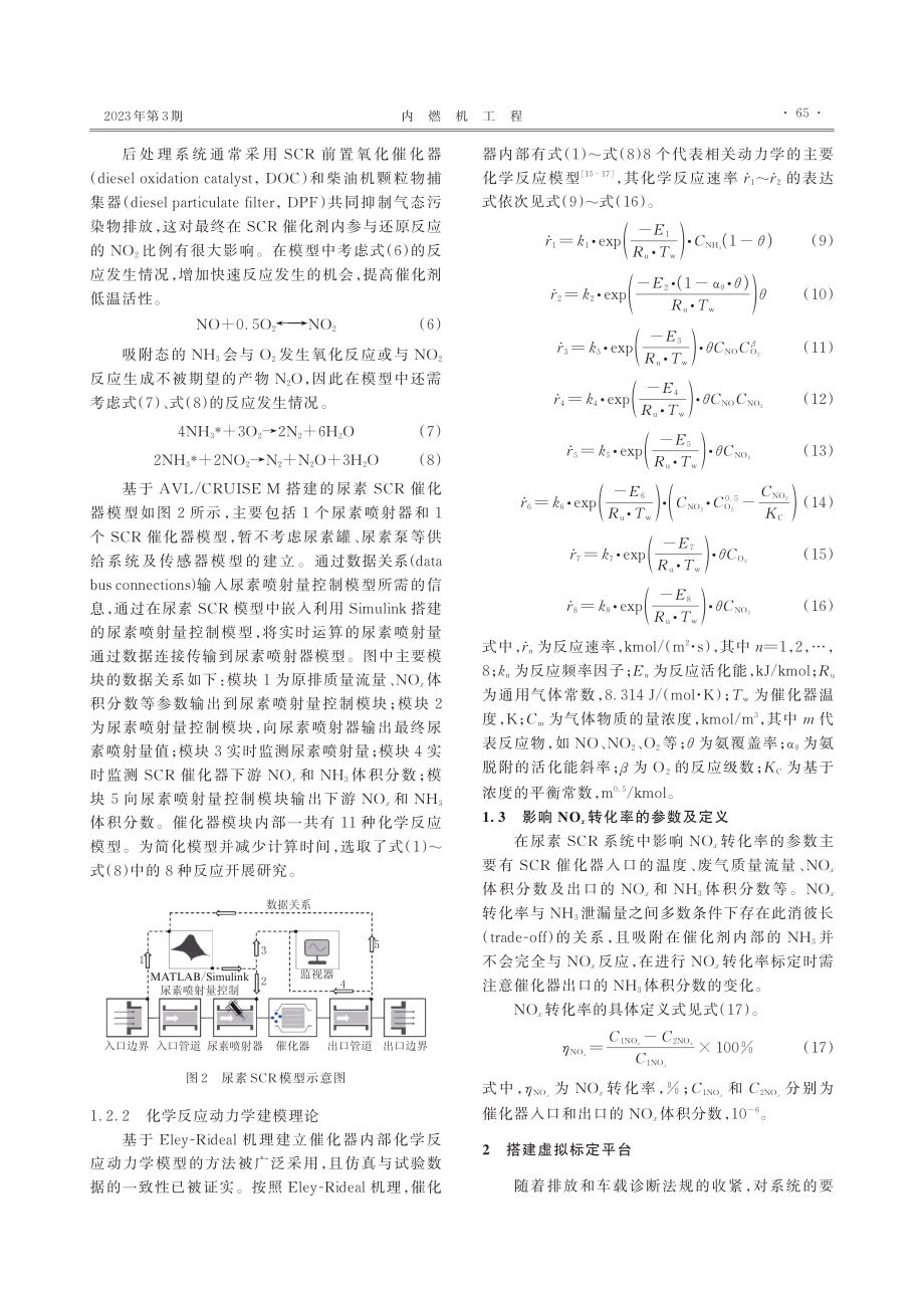 柴油机尿素选择性催化还原系...NO_x转化率优化方法研究_杨璐.pdf_第3页