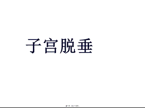 子宫脱垂宋丽丽ppt.pptx