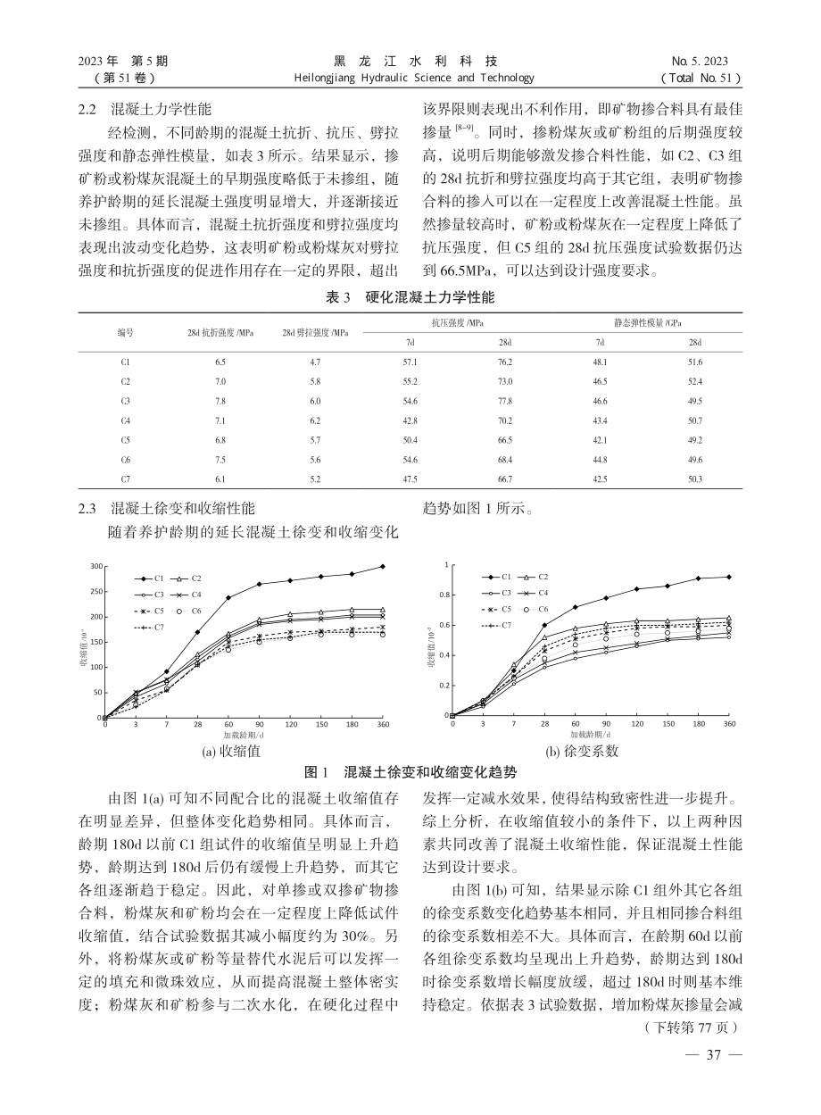 高黏结低收缩水工混凝土性能研究_李桂宝.pdf_第3页