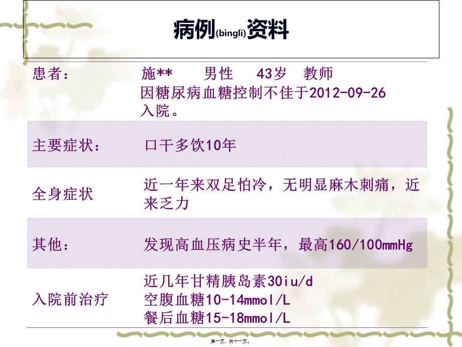 2022年医学专题—糖尿病病例分享(1).ppt_第1页