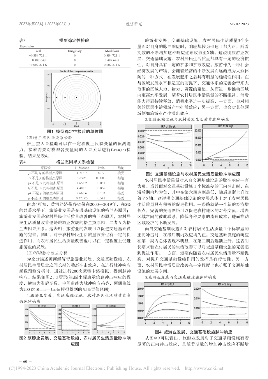 黄河流域高质量发展背景下旅...究——基于PVAR模型检验_张森栋.pdf_第3页