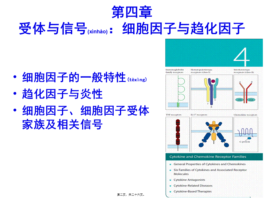 2022年医学专题—免疫学-第4章-受体与信号：细胞因子与趋化因子(1).ppt_第2页