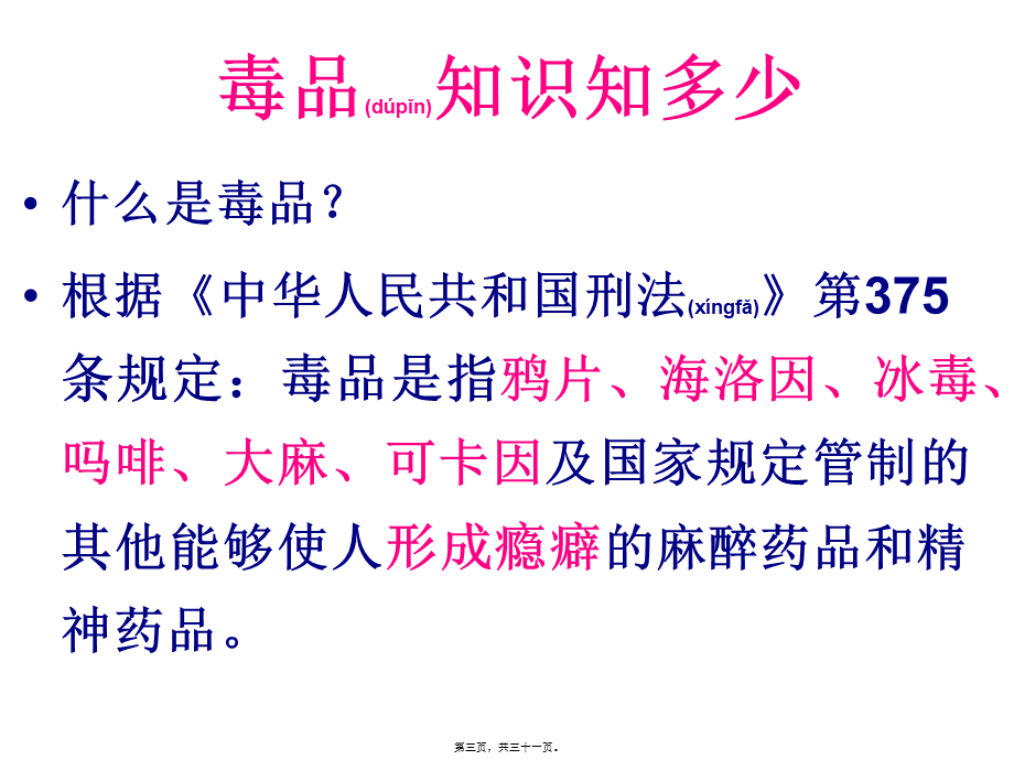 2022年医学专题—珍爱生命、拒绝毒品完整版素材.ppt_第3页