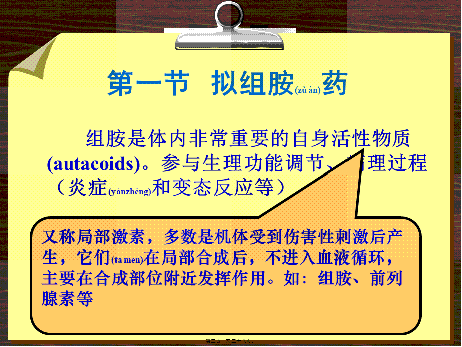 2022年医学专题—第25章-拟组胺药和抗组胺药.ppt_第3页