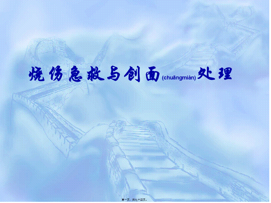 2022年医学专题—烧伤急救与创面处理.ppt_第1页