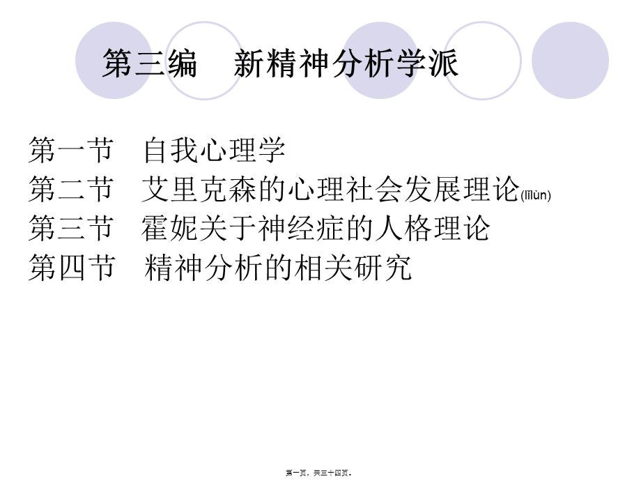 2022年医学专题—第三编新精神分析学派详解.ppt_第1页