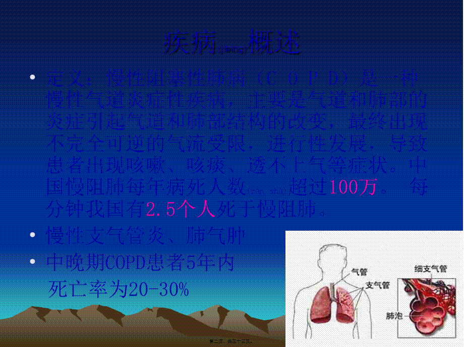 2022年医学专题—慢阻肺社区健康知识讲座(1).ppt_第2页