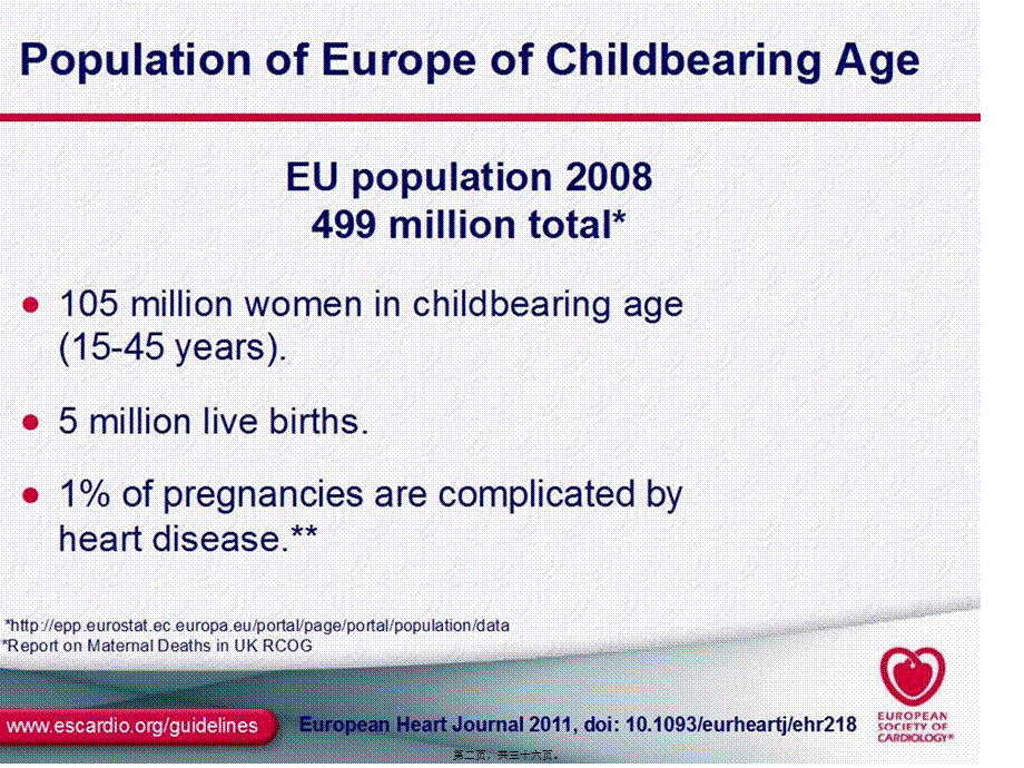 2022年医学专题—妊娠期心血管病处理(ESC2011指导解读)(1).ppt_第2页