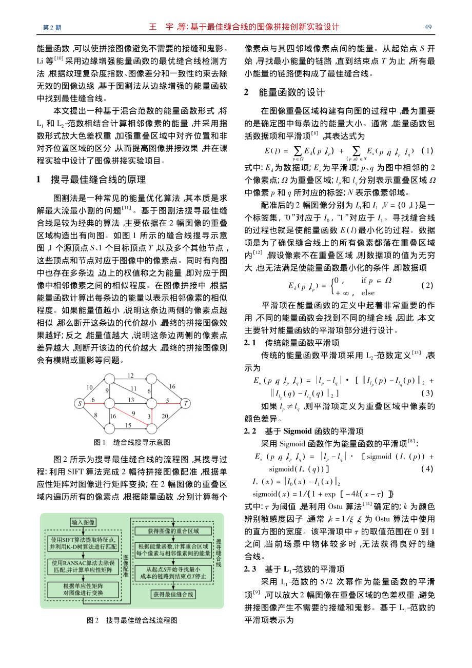 基于最佳缝合线的图像拼接创新实验设计_王宇.pdf_第2页