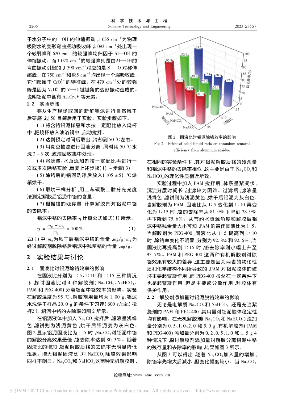 解胶剂对含铬铝泥中铬的分离效率影响_谢静.pdf_第3页