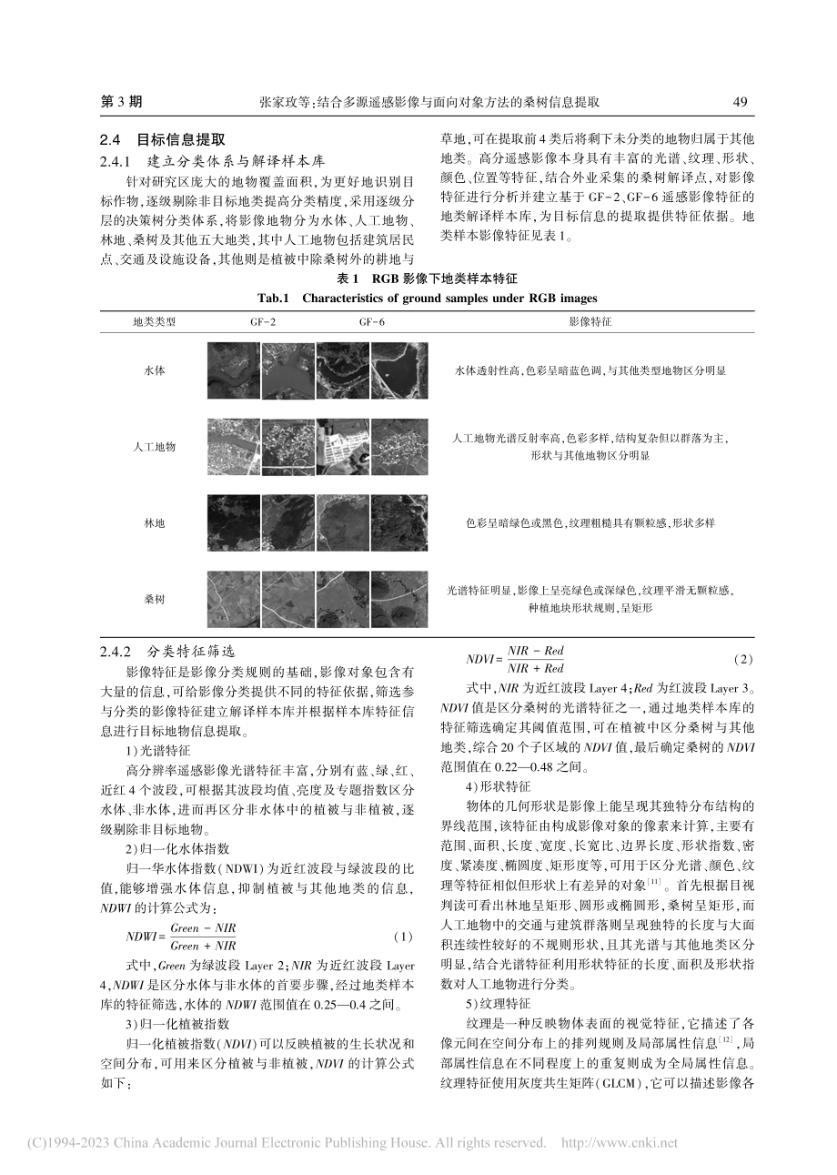 结合多源遥感影像与面向对象方法的桑树信息提取_张家玫.pdf_第3页