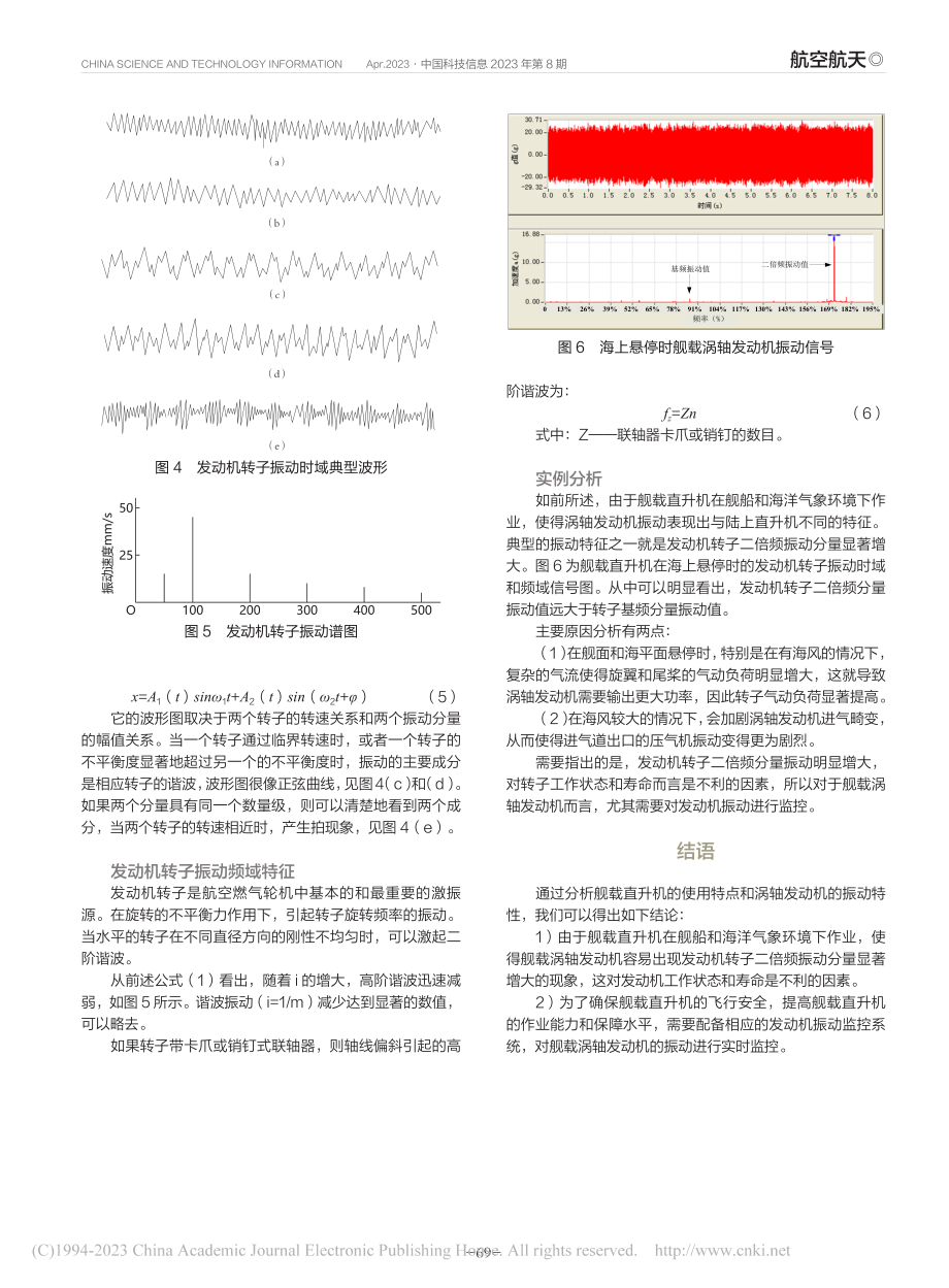 舰载直升机涡轴发动机振动特性_张霞妹.pdf_第3页