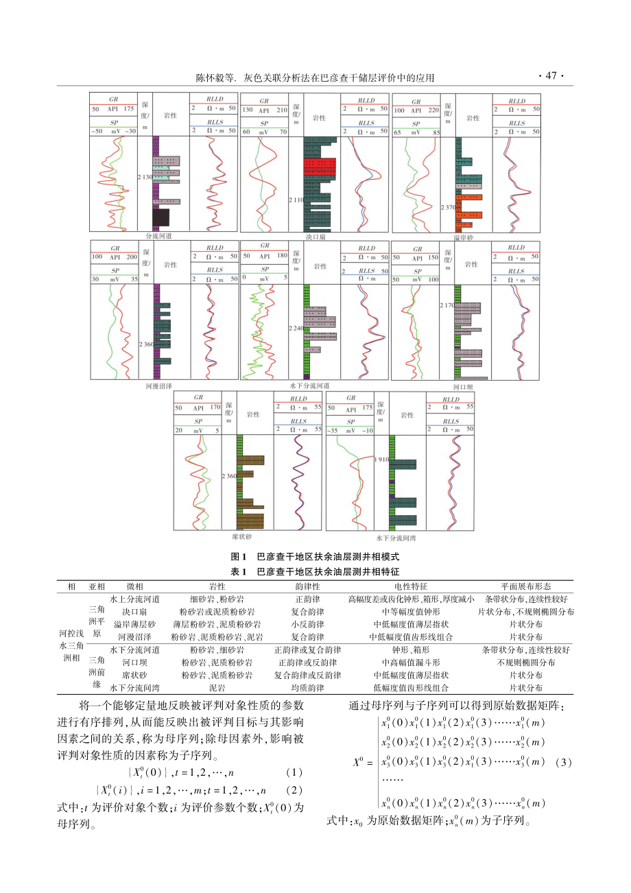 灰色关联分析法在巴彦查干储层评价中的应用_陈怀毅.pdf_第3页