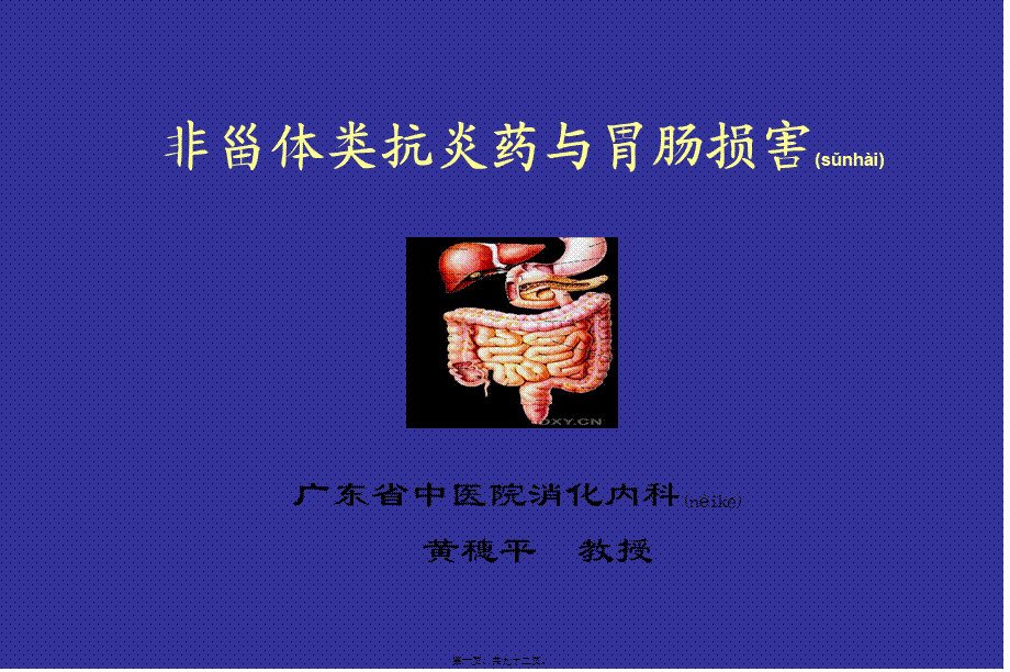 2022年医学专题—NSAID与胃肠道损伤(2012版).ppt_第1页