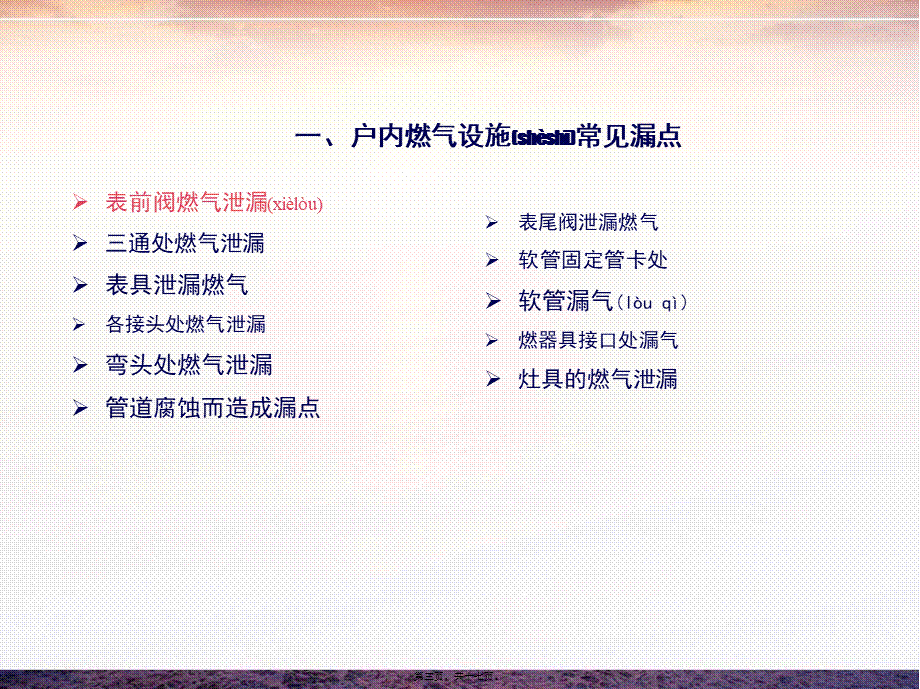 2022年医学专题—户内燃气管道漏气与处理.ppt_第3页