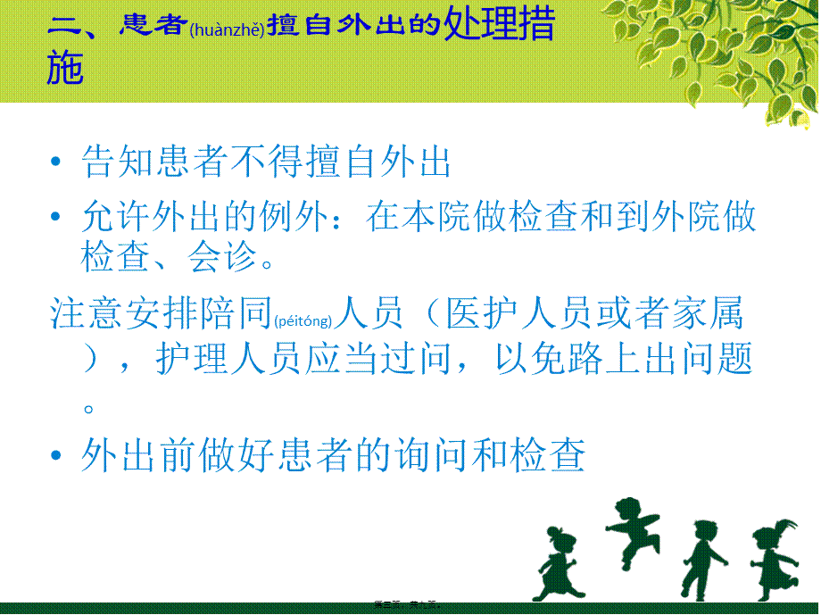 2022年医学专题—患者外出不归应急预案.ppt_第3页