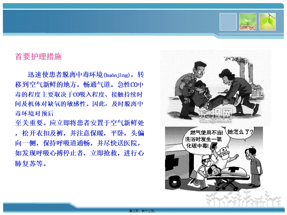 2022年医学专题—急性一氧化碳中毒的急救.ppt_第2页