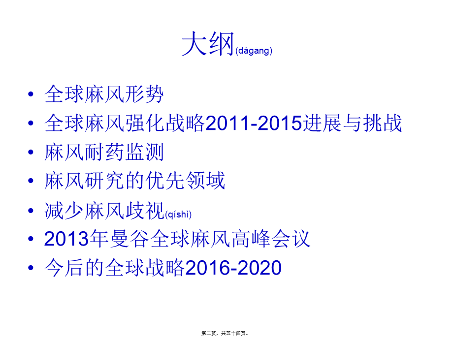 2022年医学专题—全球麻风病流行形势及今后对策-中国麻风防治协会.ppt_第2页