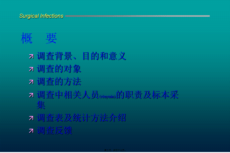 2022年医学专题—外科手术部位感染调查(院内)要领.ppt_第2页