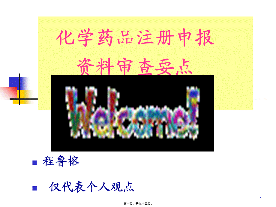 化药申报材料审查要点程鲁榕201098.pptx_第1页