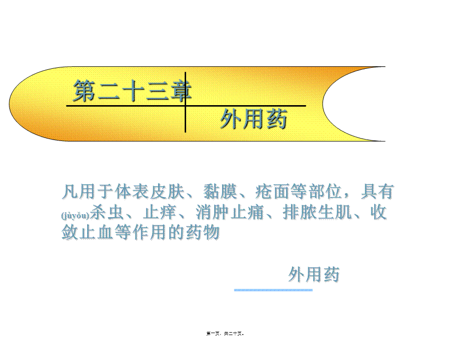 2022年医学专题—外用药.ppt_第1页