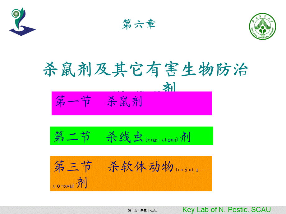 2022年医学专题—中国植物源农药的进展.ppt_第1页