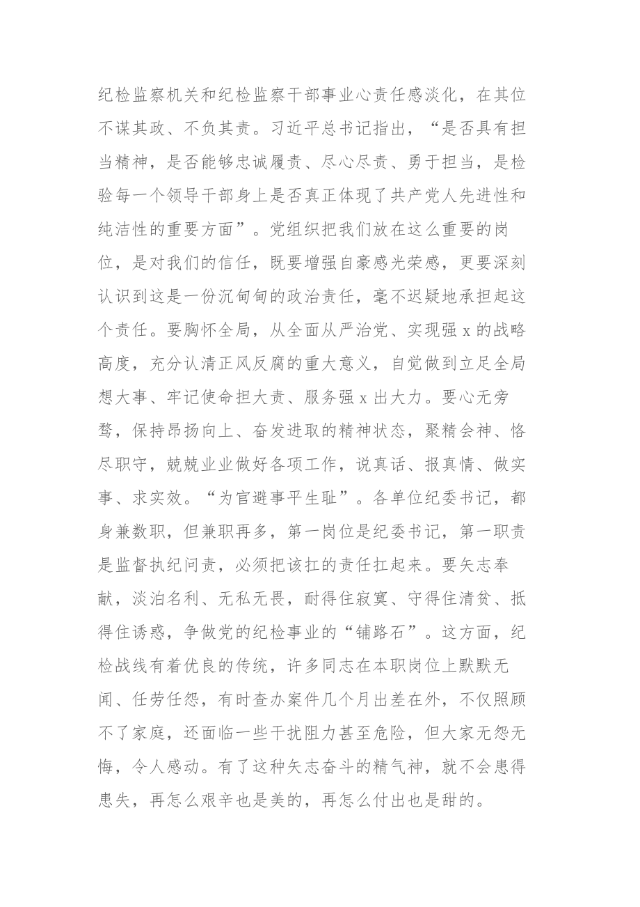 纪检监察干部在纪检监察干部教育整顿研讨会上的学习心得体会及研讨发言提纲范文2篇.docx_第2页