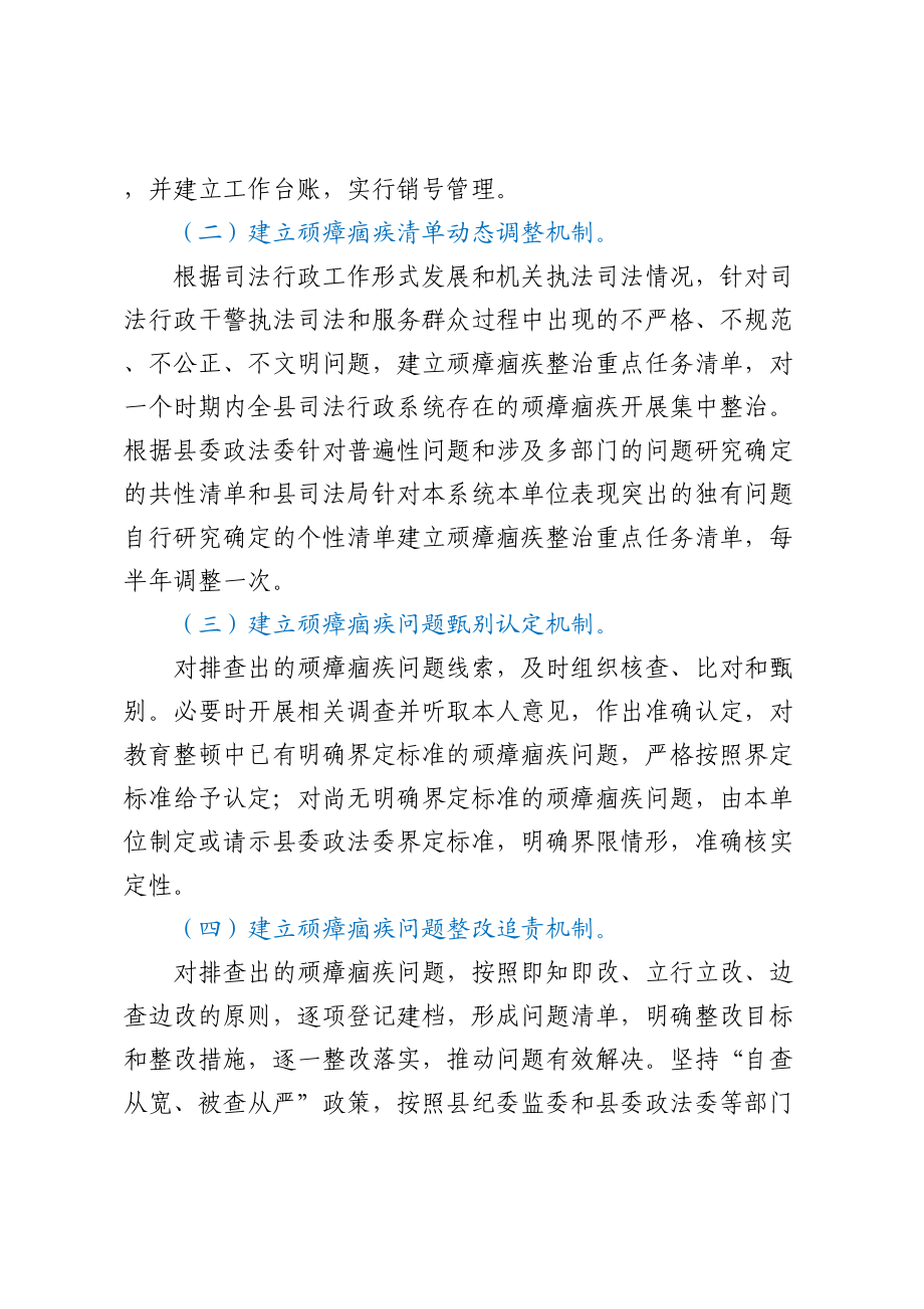 县司法局关于落实推进顽瘴痼疾排查整治常态化的实施方案.docx_第2页