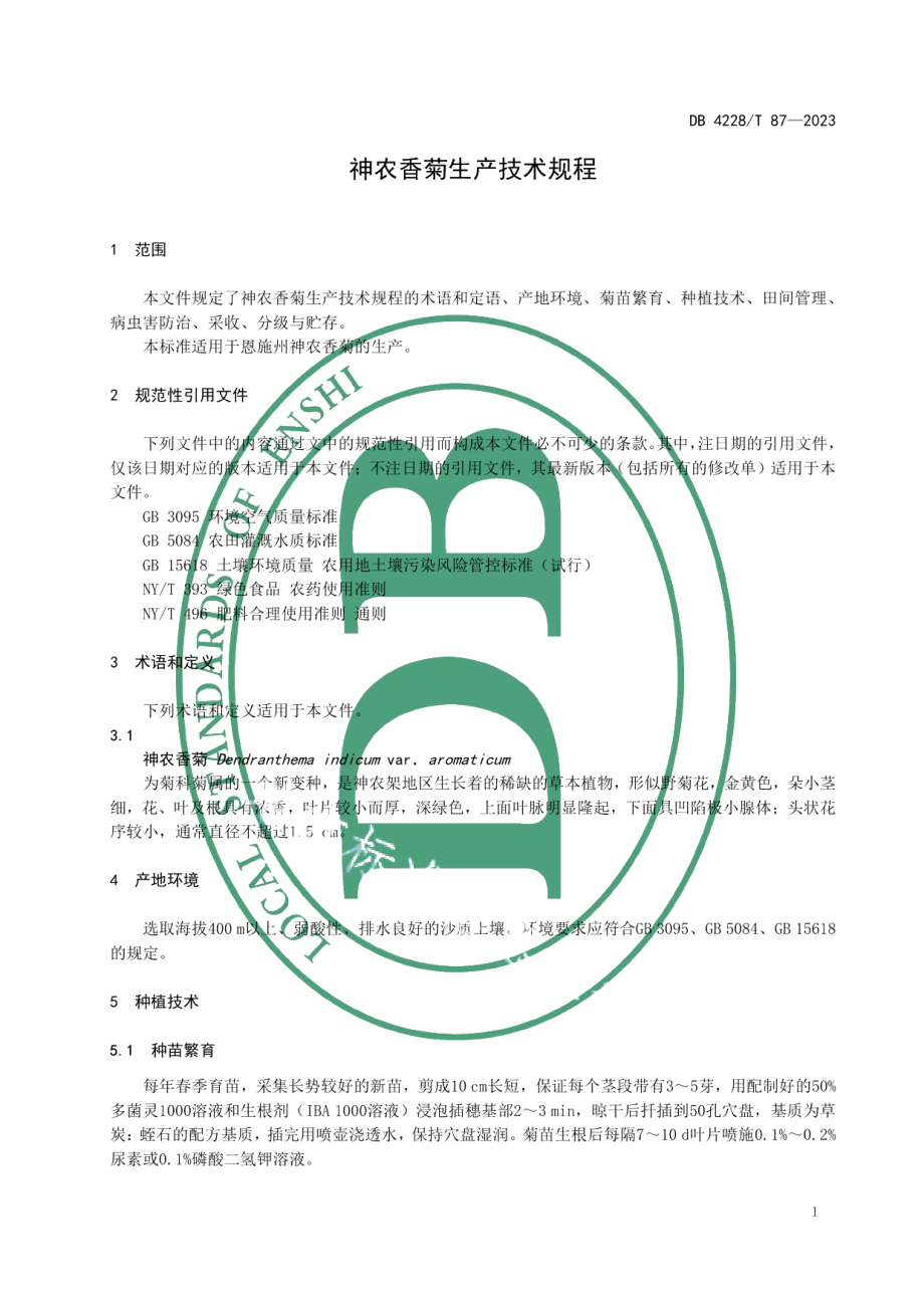 DB4228T 87-2022神农香菊生产技术规程.pdf_第3页