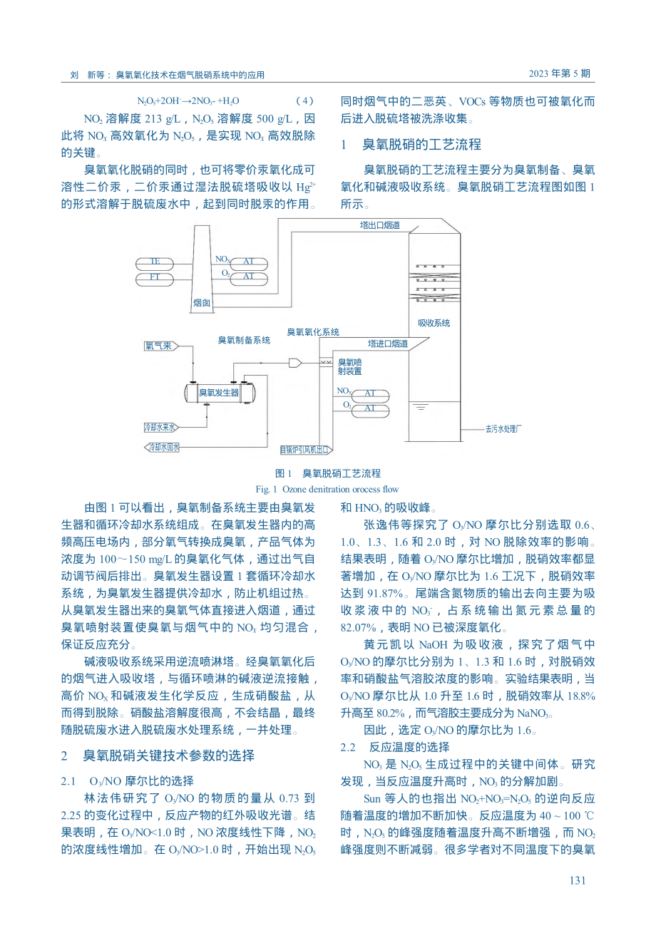 臭氧氧化技术在烟气脱硝系统中的应用_刘新.pdf_第2页