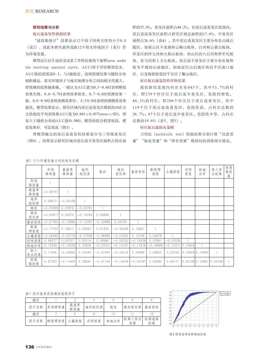 北京浅山区：基于泥石流易发...的村庄危险性评价和防灾策略_蔡怡然.pdf_第3页