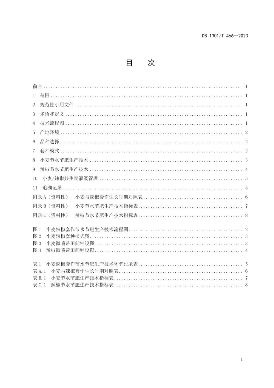 DB1301T466-2023小麦辣椒套作节水节肥生产技术规程.pdf_第3页