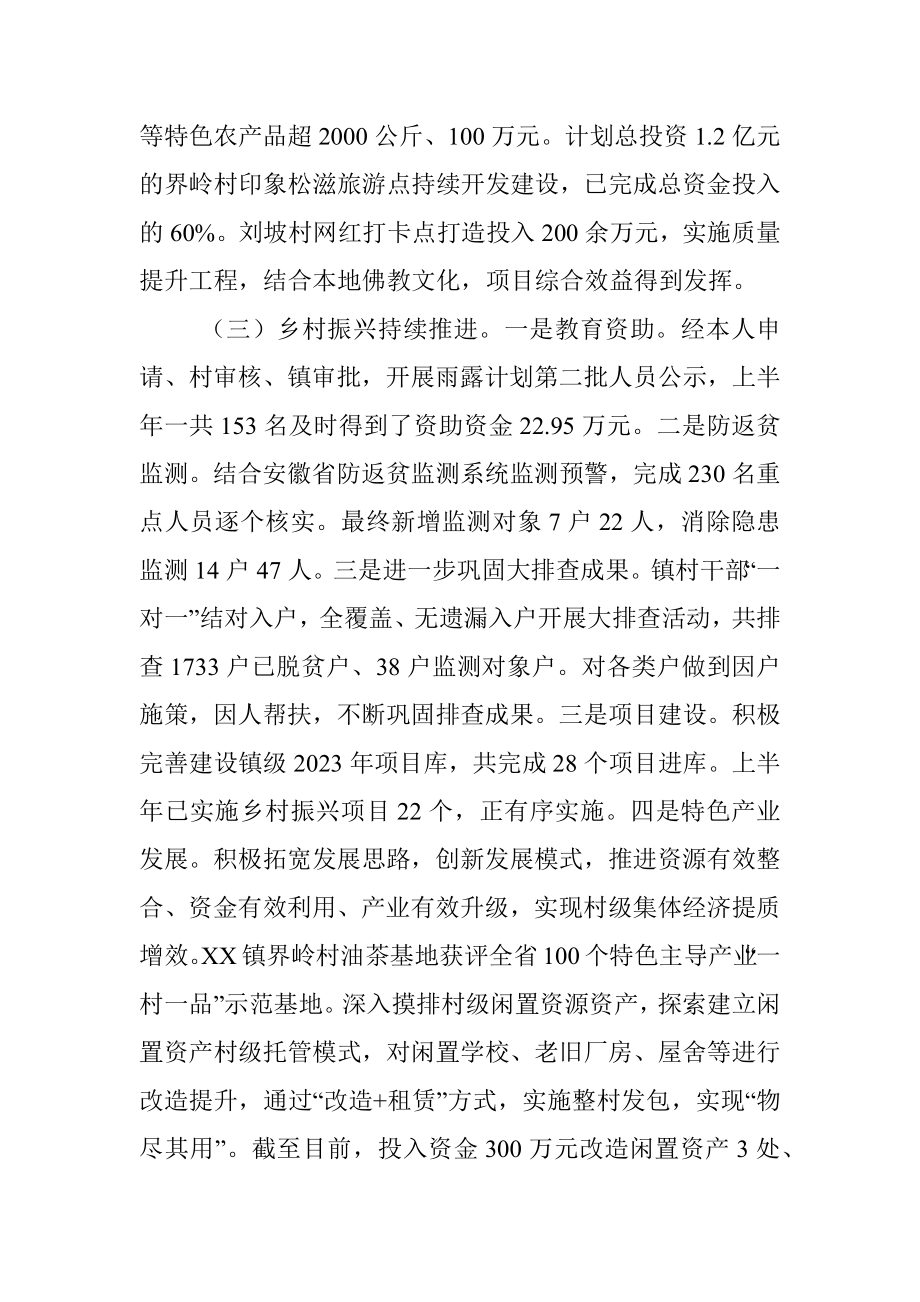 镇2023年上半年工作总结与2023年下半年工作计划.docx_第3页