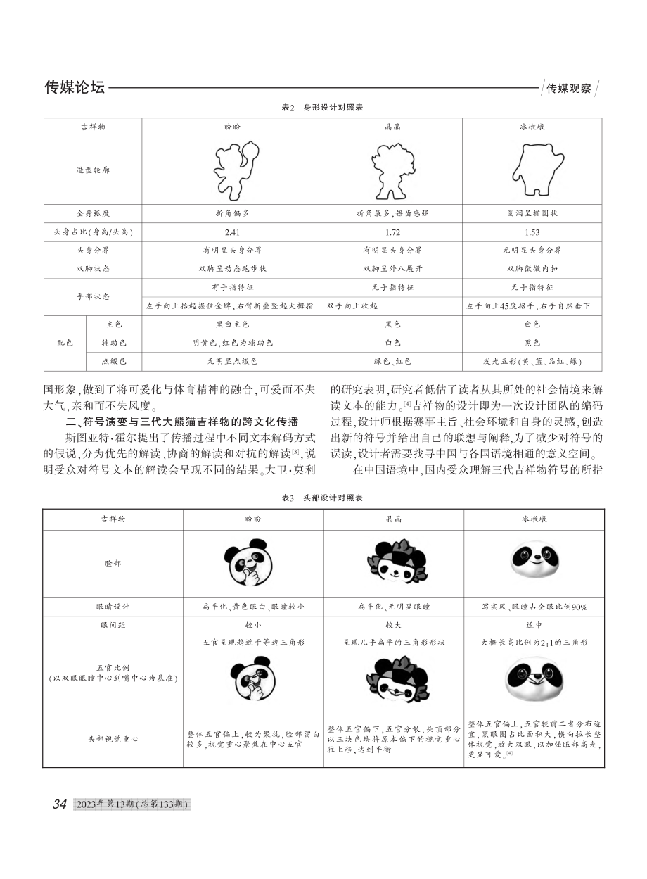 符号学视域下三代“大熊猫吉祥物”的设计与传播_王惠雯.pdf_第3页