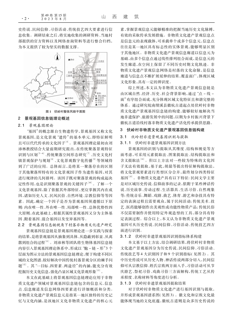 景观基因信息链视角下古道起点非遗特征研究_邢思懿.pdf_第2页