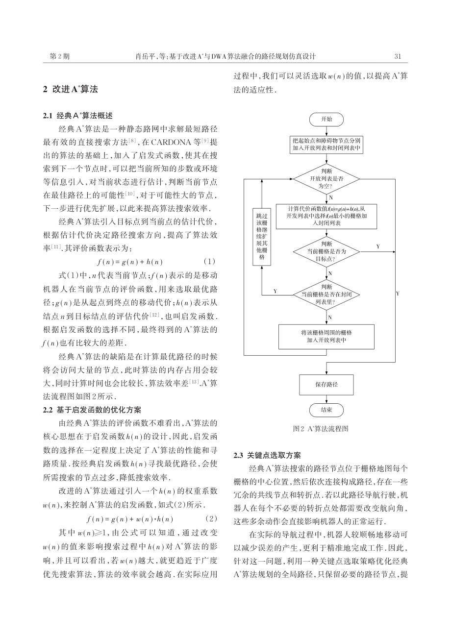 基于改进A_与DWA算法融合的路径规划仿真设计_肖岳平.pdf_第2页