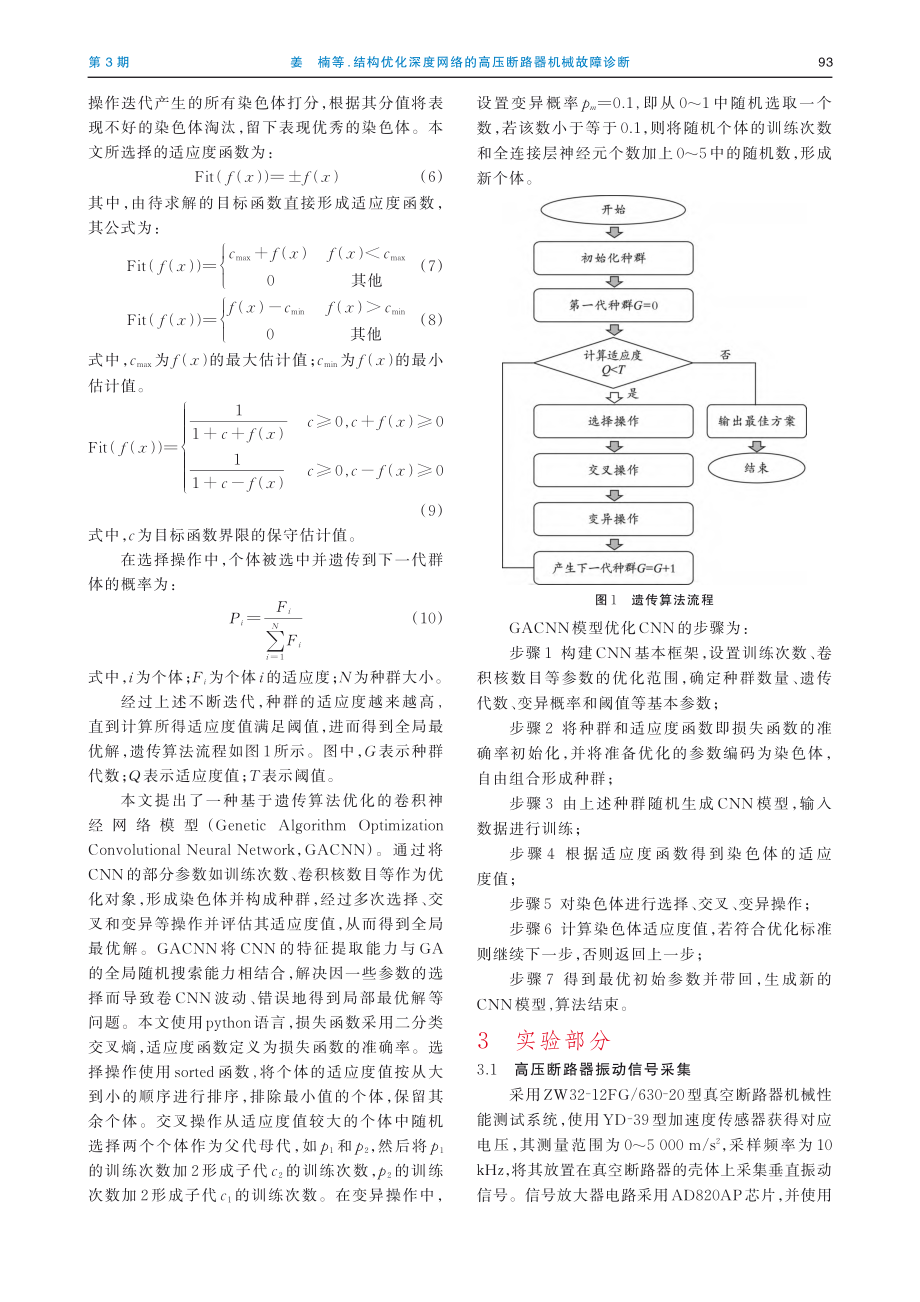 结构优化深度网络的高压断路器机械故障诊断_姜楠.pdf_第3页