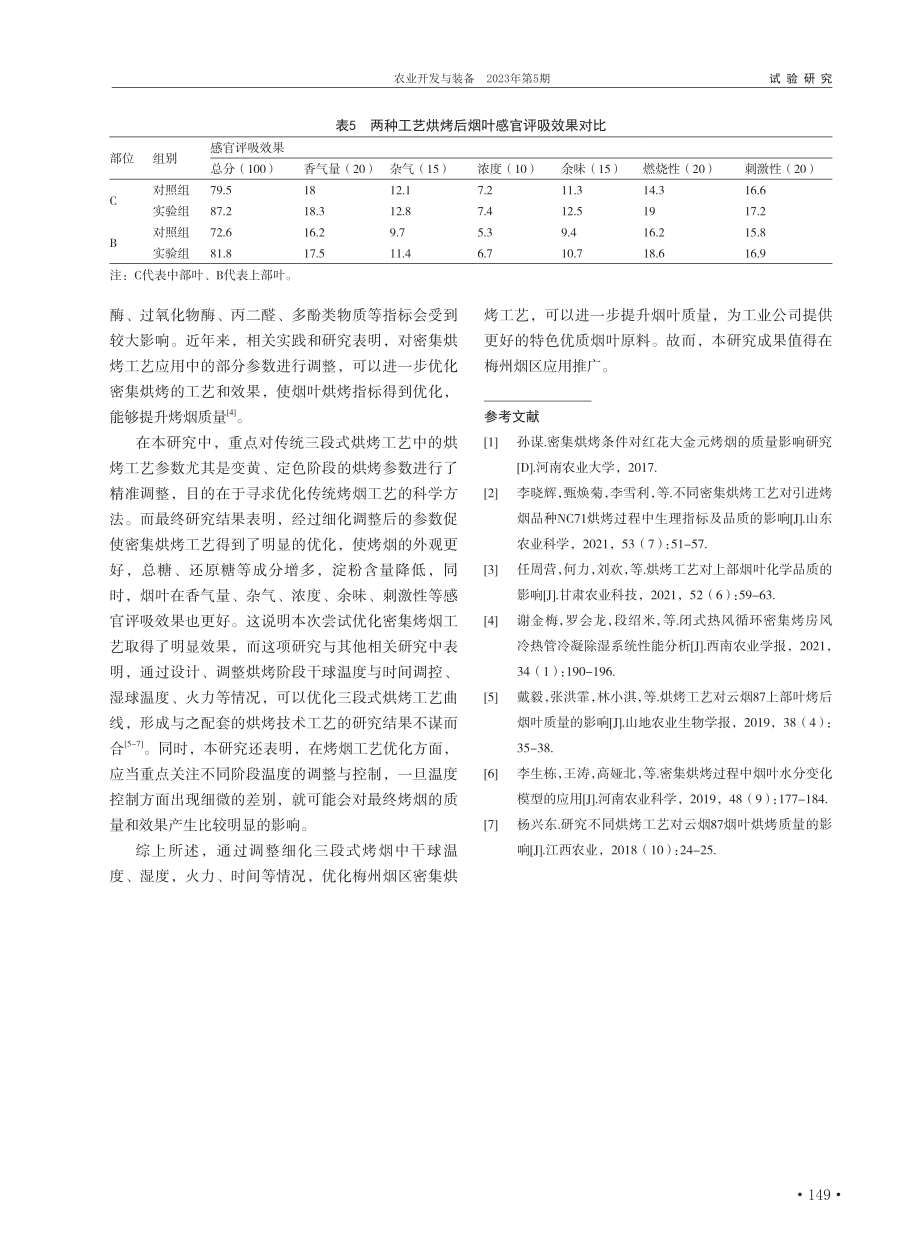 梅州烟区密集烘烤工艺优化与应用研究_钟平展.pdf_第3页