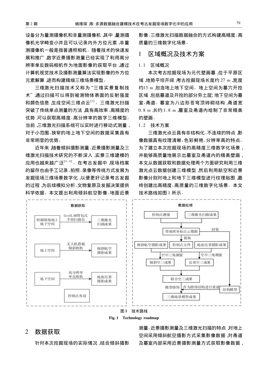 多源数据融合建模技术在考古发掘现场数字化中的应用_姚维琛.pdf_第2页