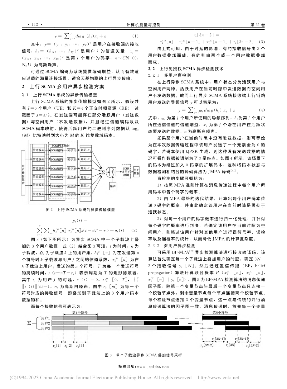 面向天基物联的异步免授权SCMA多用户检测方案_郭一诺.pdf_第3页