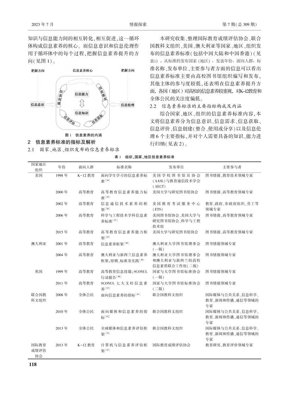 国内外信息素养标准的特征及启示_周丽娟.pdf_第3页