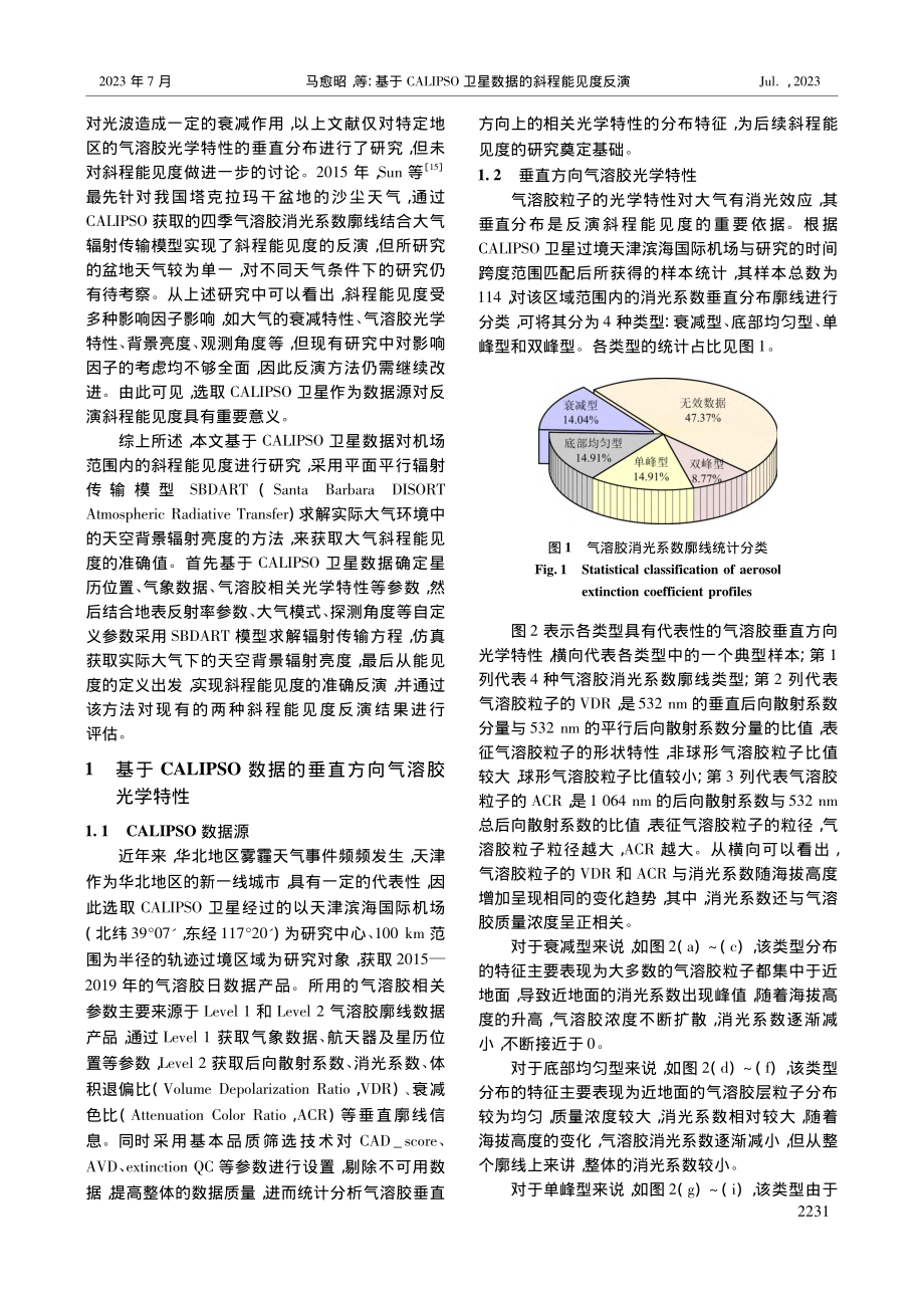 基于CALIPSO卫星数据的斜程能见度反演_马愈昭.pdf_第2页