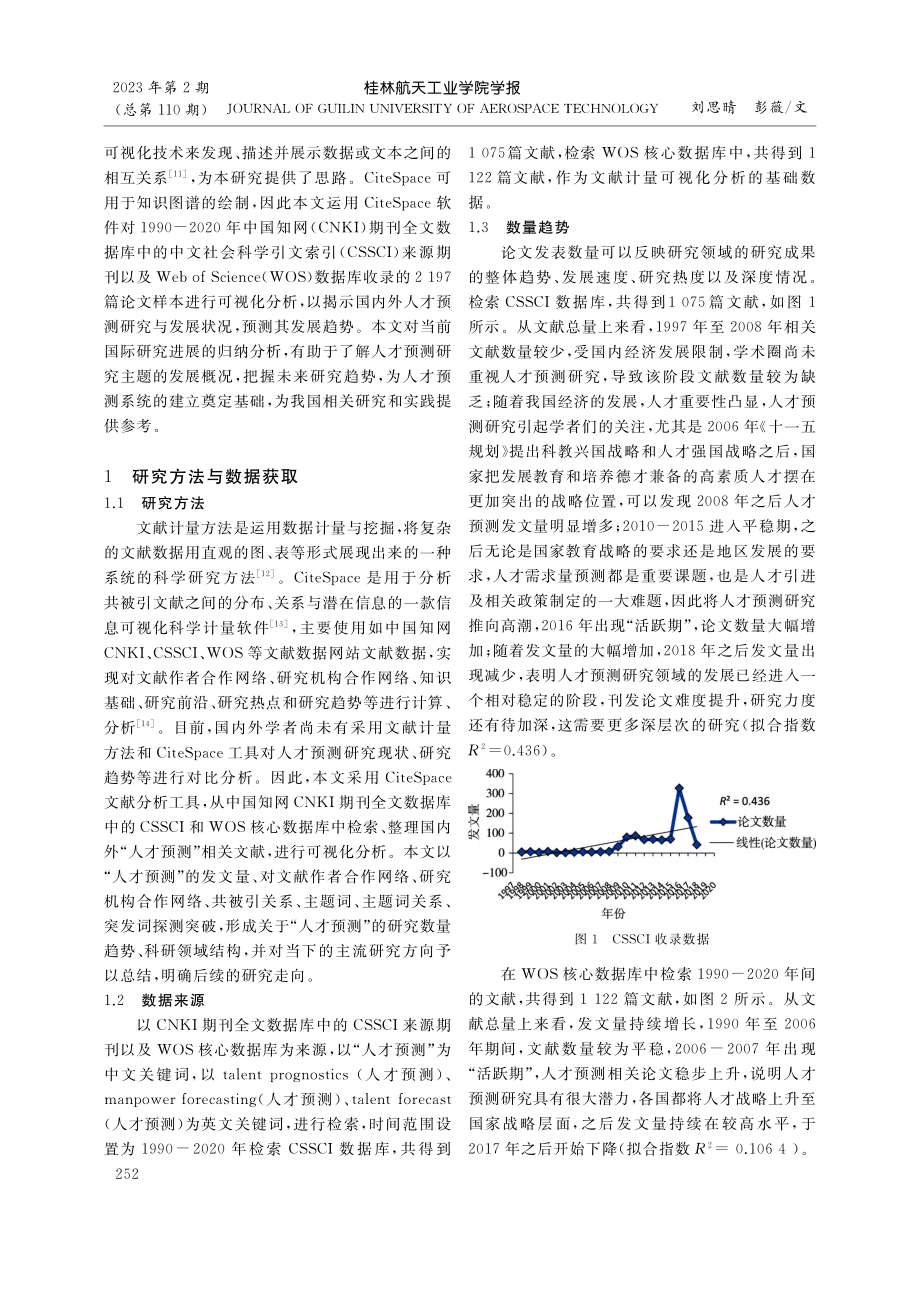 国际视野下人才预测的知识图...和CSSCI的联合对比分析_刘思晴.pdf_第2页