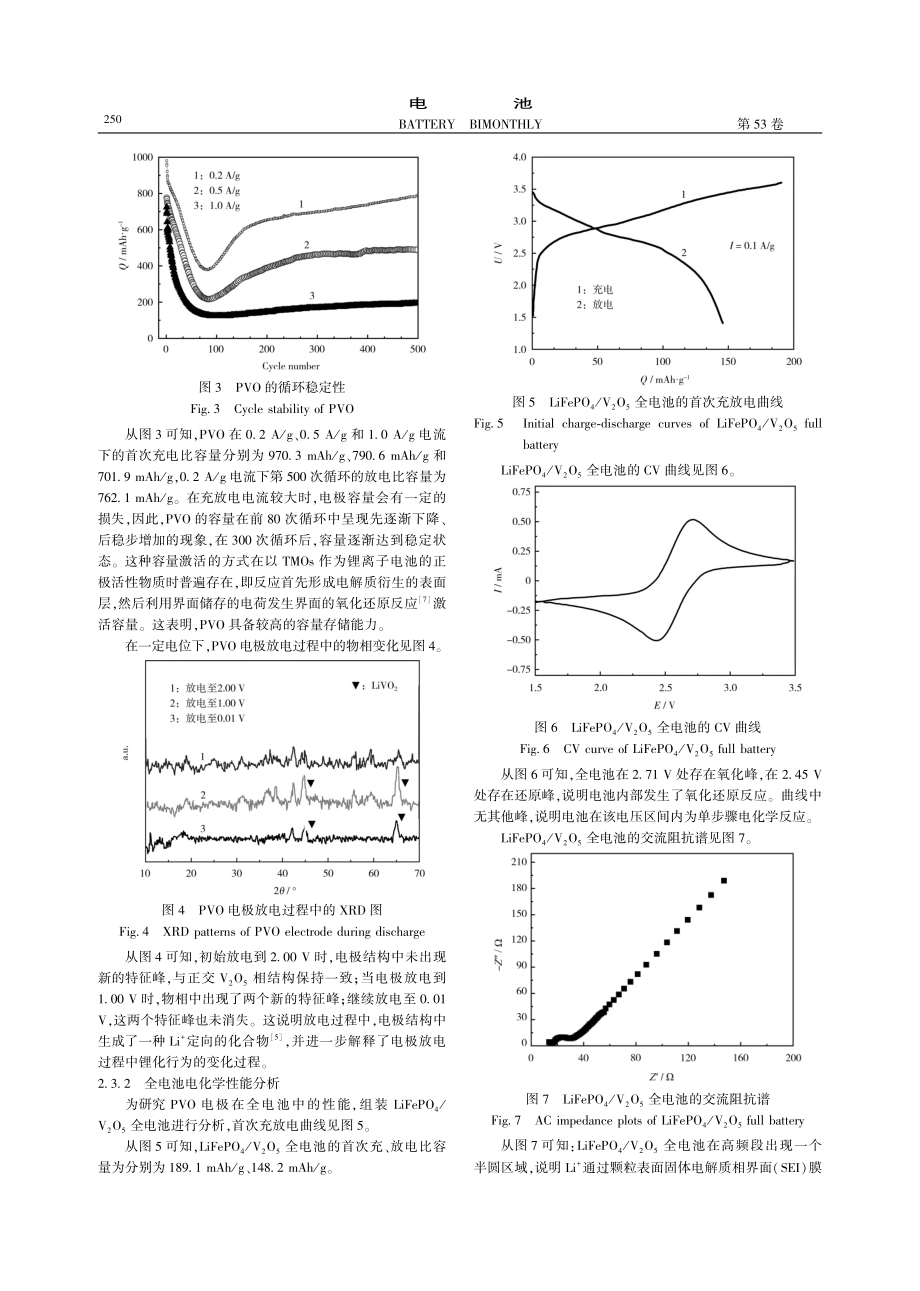 多孔性V_2O_5的制备及在锂离子电池中的应用_倪祥祥.pdf_第3页